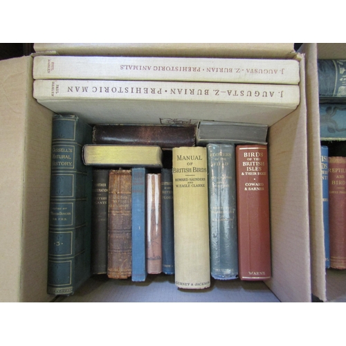 1158 - Two boxes of natural history books, including 