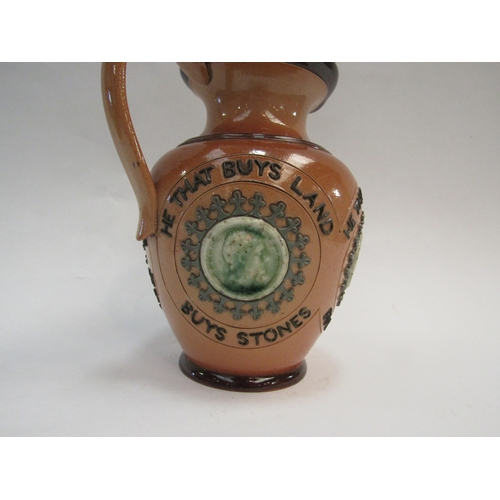 1320 - A Doulton Lambeth stoneware motto jug 