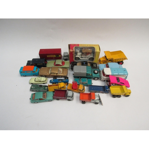 1330 - A quantity of played with diecast vehicles