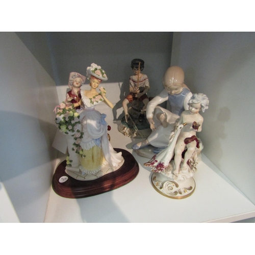 1341 - Five Porcelain figures including Nao