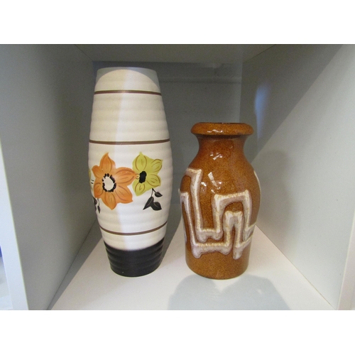 1368 - A West German Scheurich vase and a Rhapsody Ellgreave vase