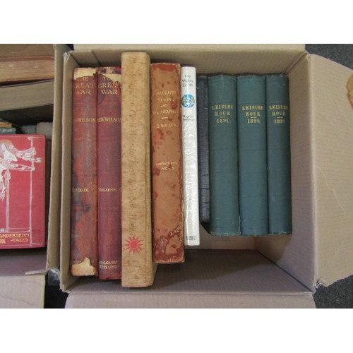 1156 - Three boxes of mixed books, including late 19th Century edition of Hans Andersen's Fairy Tales, colo... 