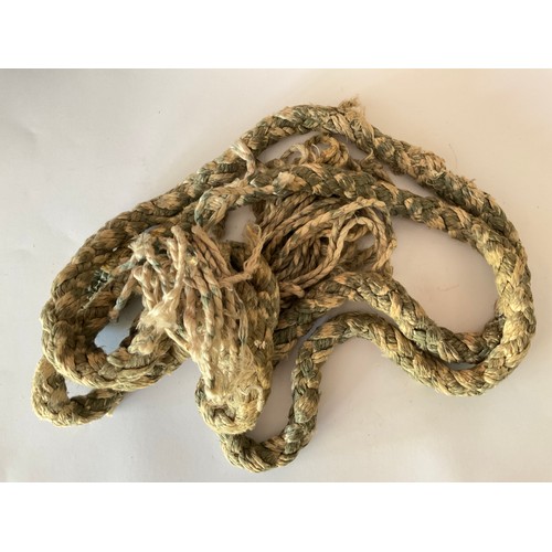 5079 - A WWII German parachute mine cord, found in a field at Knapton, Mundsley