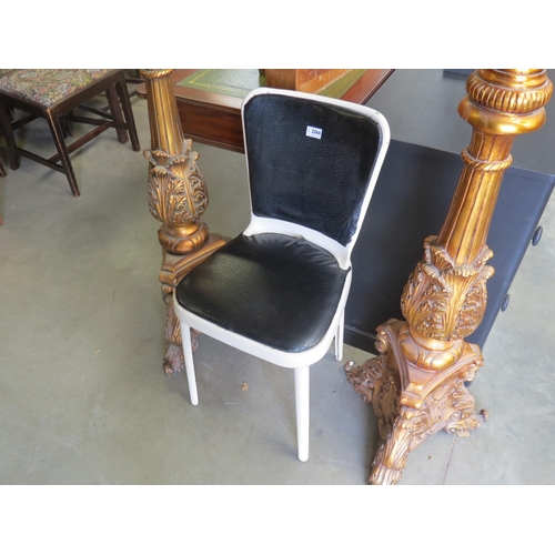 2038 - A pair of 1950's cast aluminium chairs    (R) £10