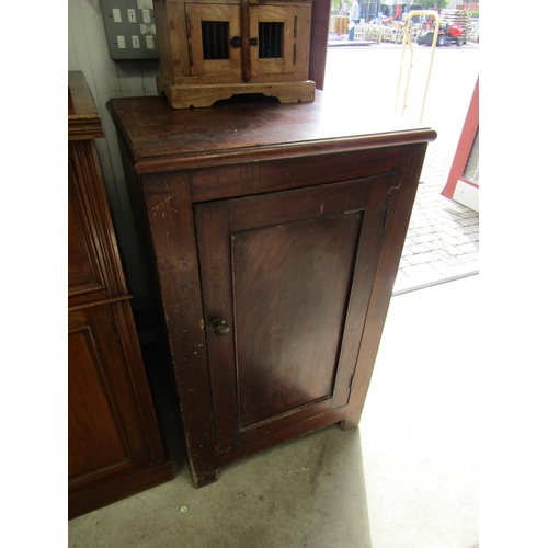 2061 - A Victorian mahogany single door cupboard