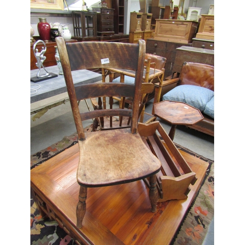 2205 - Two Victorian chairs and a planter