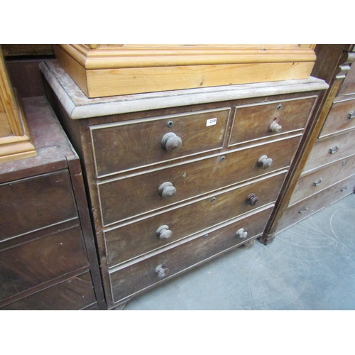 2227 - A Victorian mahogany two drawer chest on chest section for restoration    (E) £5-10