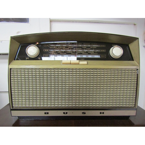 7026 - A Bush VHF80 AC/DC seven valve radio, serial number 343/09064. C.1960