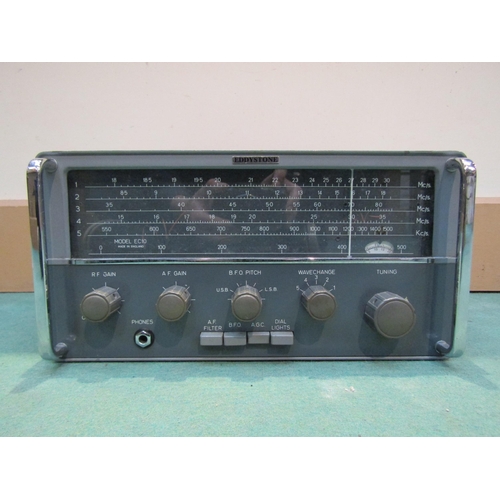 7037 - An Eddystone model EC10 communications receiver, with mains power supply, serial number C01769. C.19... 
