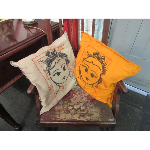 1002 - Two Mary Ratcliffe cushions