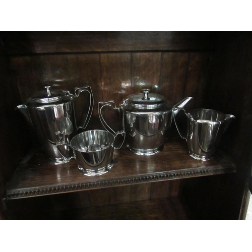 1009 - An Old Hall stainless steel four piece tea set    (E) £15-20