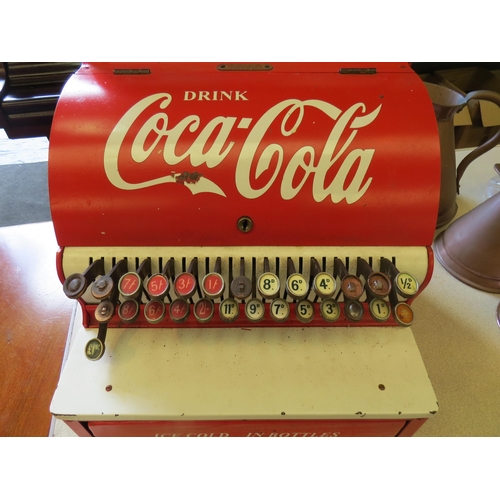 1166 - A cash register with Coca-Cola reproduction advertising             (R)   £120