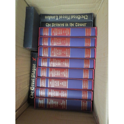 1225 - Three boxes of Folio Society books, including Thomas Hodgkin: 