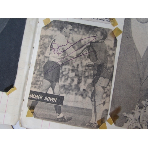 4220 - A collection of Tottenham Hotspur F.C autographs and programmes 1960's, comprising a scrap album of ... 