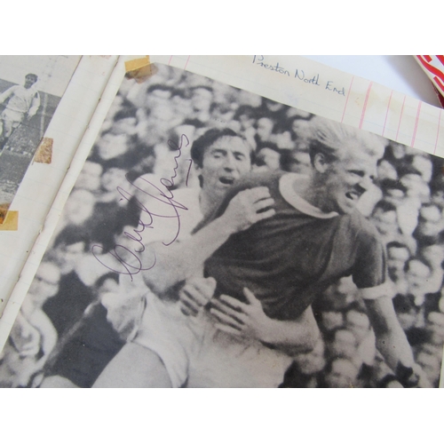 4220 - A collection of Tottenham Hotspur F.C autographs and programmes 1960's, comprising a scrap album of ... 