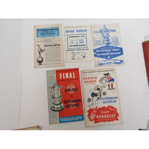 4220 - A collection of Tottenham Hotspur F.C autographs and programmes 1960's, comprising a scrap album of ... 