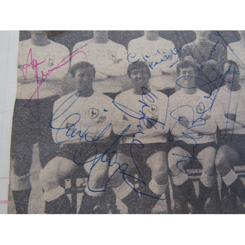 4220 - A collection of Tottenham Hotspur F.C autographs and programmes 1960's, comprising a scrap album of ... 