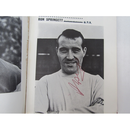 4032A - A collection of football autographs and programmes 1960's, various scrap albums with signed pictoria... 