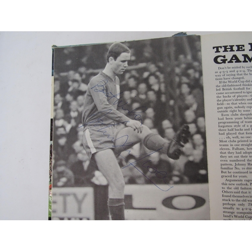 4032A - A collection of football autographs and programmes 1960's, various scrap albums with signed pictoria... 