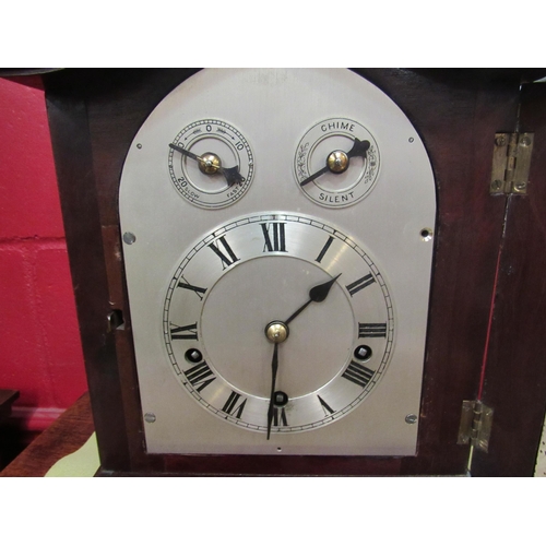 4107 - A mahogany cased Westminster chime bracket clock