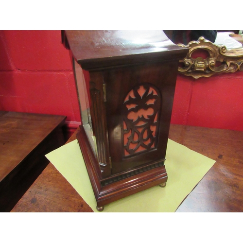 4107 - A mahogany cased Westminster chime bracket clock