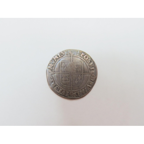 9003 - Elizabeth I (1558-1603) - A second issue shilling c1560/1, mm - cross crosslet (F)