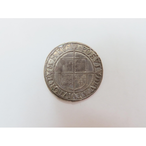 9005 - Elizabeth I (1558-1603) - A sixth issue shilling c1584-/6, mm, Escallop (F)