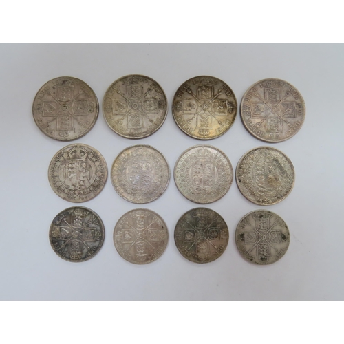 9017 - Victoria (1837-1901): A collection of silver coinage, all Jubilee head, double florins, halfcrowns, ... 