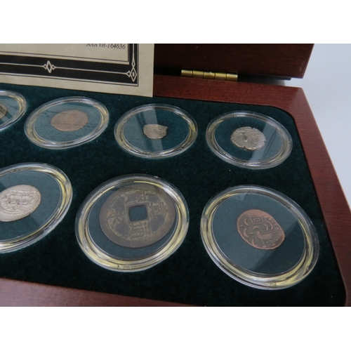 9041 - A cased and boxed coin collection - 12 Religions of the Ancient World, with certificate