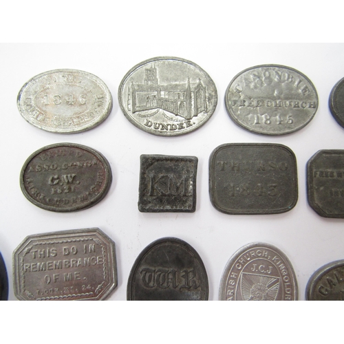 9088 - A collection of mainly 19th Century Rememberance tokens including Liverpool, Inverness, Kirkcudbrigh... 