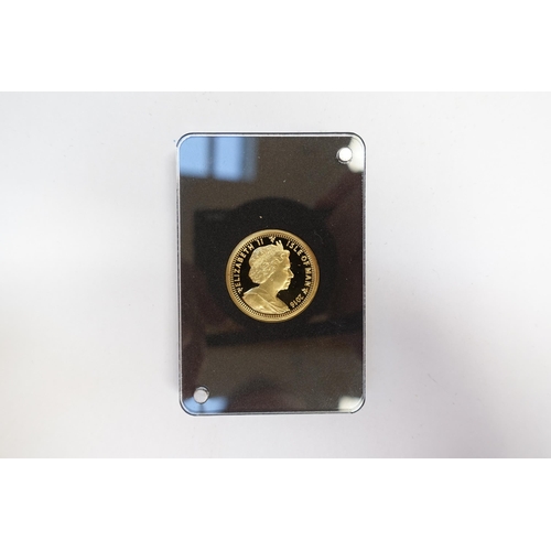 9111 - A London mint boxed Isle of Man gold 1/4 Angel coin of 2016, no certificate