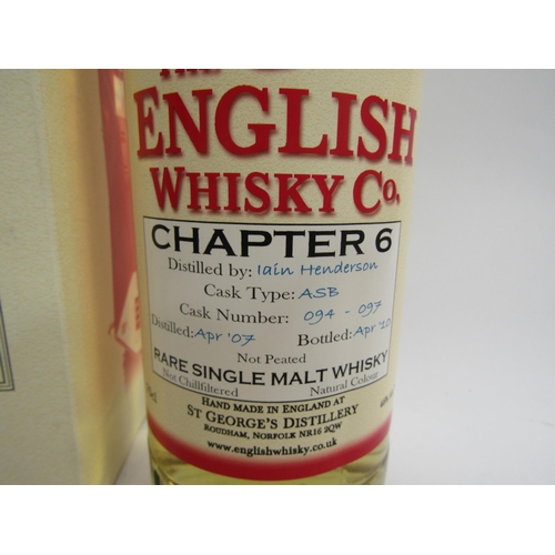 9305 - The English Whisky Co. Chapter 6, Rare Single Malt Whisky, distilled Apr '07, bottled Apr '10, 70cl,... 