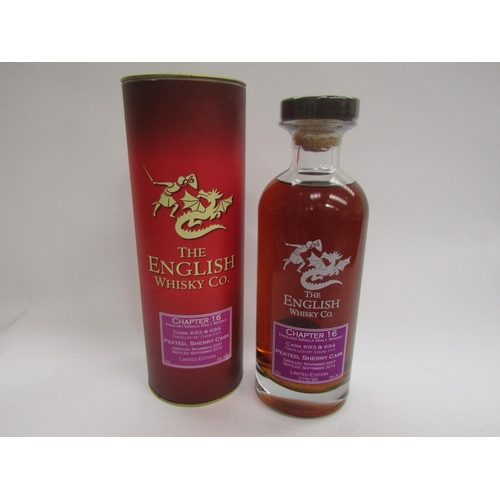 9306 - The English Whisky Co. Chapter 16 Peated Sherry Cask Single Malt Whisky, Distilled Nov '07, bottled ... 