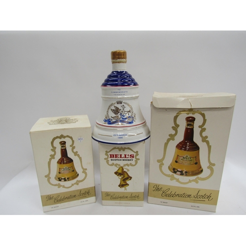 9314 - Bells Whisky decanters x 4, various sizes