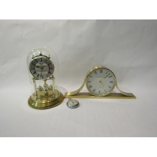 4369 - A Rapport Anniversary clock, Oxfordshire clock and Smiths pocket watch