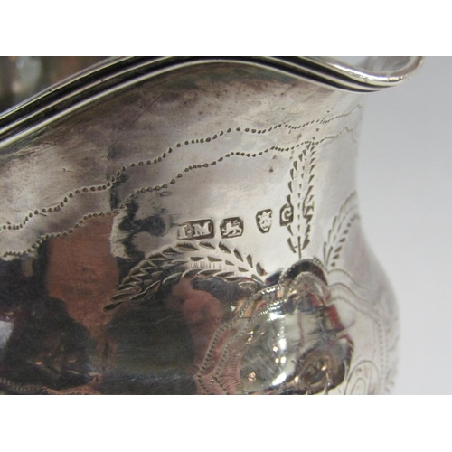 4314 - A Georgian silver cream jug, a/f