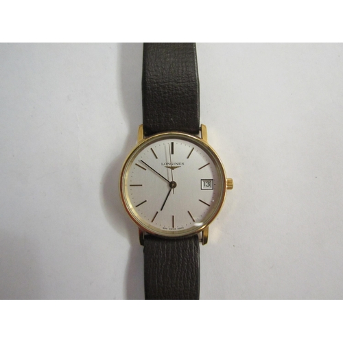 4349 - A Longines gent's quartz wristwatch marked 995 Swiss 4903 to face and a stopwatch marked A.M 6B/221 ... 