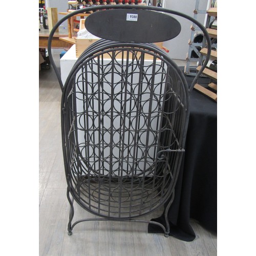 9380 - A floor standing wine rack for 37 bottles     (E) £40-60