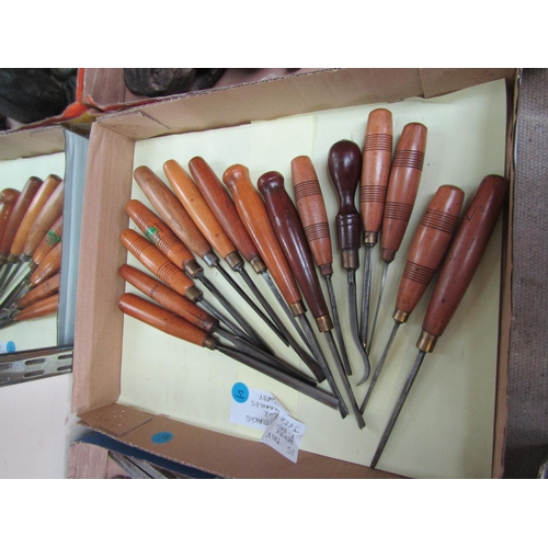 8101 - 15 mixed carving chisels including F.Bell-Marples, Sorby and Frost    (R) £15