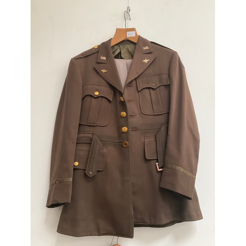 5006 - A WWII US 8th Air Force officer's uniform jacket, trouser and hat with original insignia    (C)