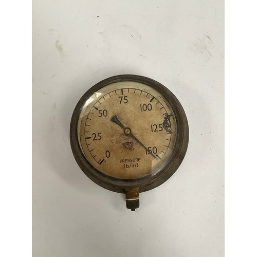 5061 - A pressure gauge reputedly from a submarine, bearing Nazi emblem