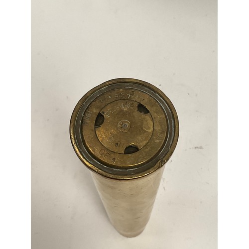 5075 - A WWII British 40mm Bofors shell case, dated 4/42     (E)  £15-20