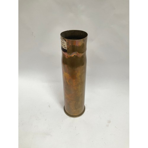 5076 - A scarce WWI German U-Boat 88mm shell case, dated 1914