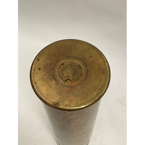 5076 - A scarce WWI German U-Boat 88mm shell case, dated 1914