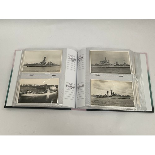 5095 - An album of 1957-64 postcards and photographs of battleships and submarines, mainly British and NATO