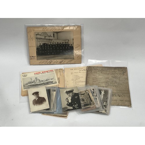 5102 - A quantity of WWI and WWII Naval service documents and photographs relating to Albert Lee MAA RN    ... 