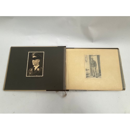 5125 - A WWII German Luftwaffe photograph album with approximately 75 photographs taken in North Africa and... 