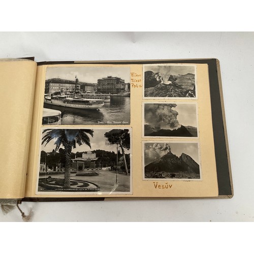 5125 - A WWII German Luftwaffe photograph album with approximately 75 photographs taken in North Africa and... 