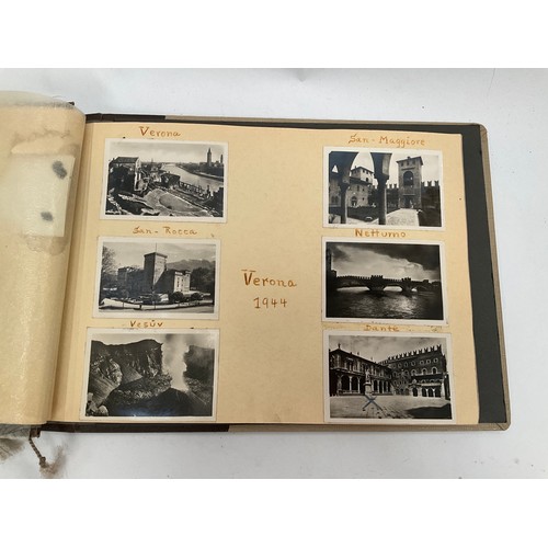 5125 - A WWII German Luftwaffe photograph album with approximately 75 photographs taken in North Africa and... 