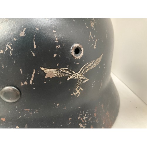 5143 - A German single decal Luftwaffe decal helmet. Buyer to determine age.